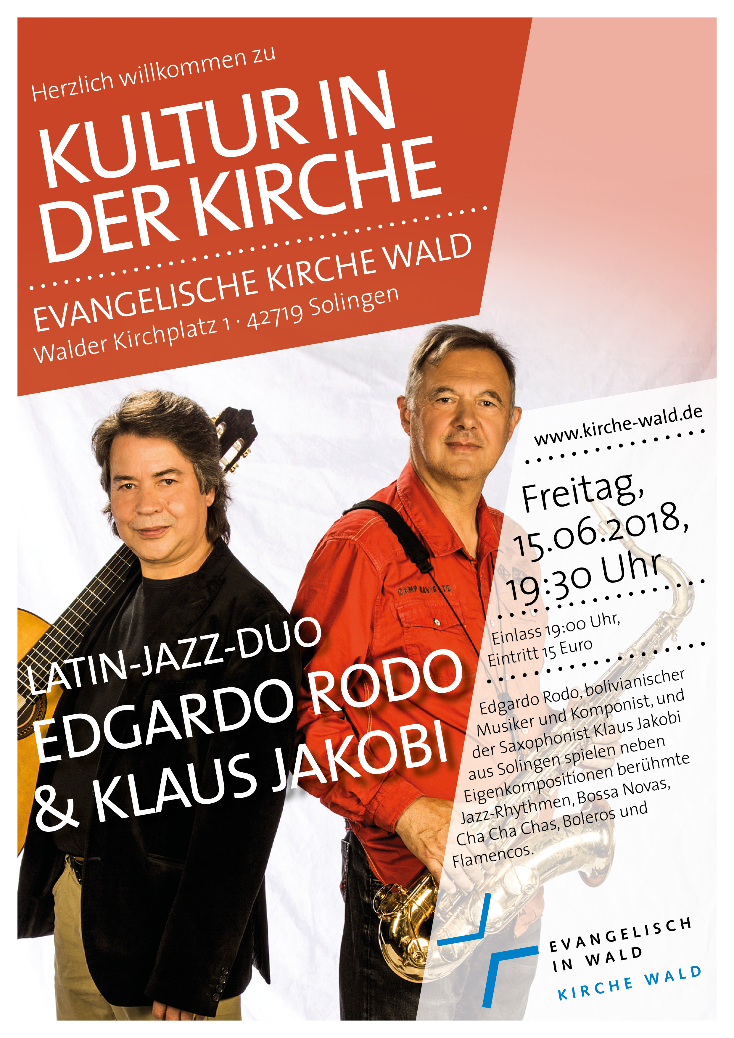 Kultur in der Kirche Edgardo Rodo & Klaus Jakobi Latin-Jazz-Duo